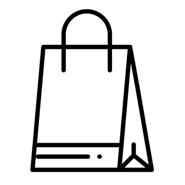 Tas Canada Winkelen Pictogram Omtrek Stijl — Stockvector