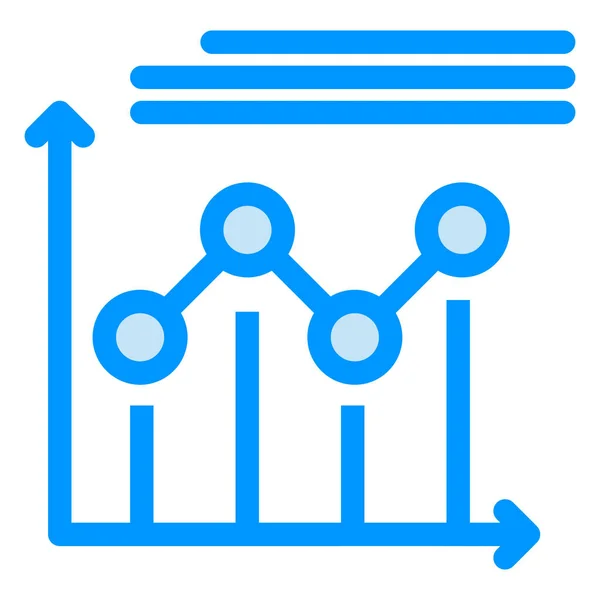 스타일 그래프 아이콘 — 스톡 벡터