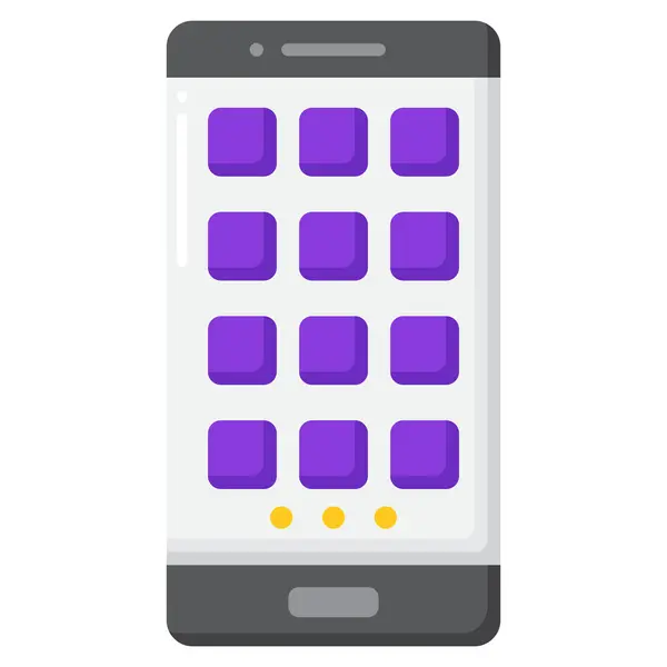 Ikona Mobilního Rozhraní Aplikace — Stockový vektor
