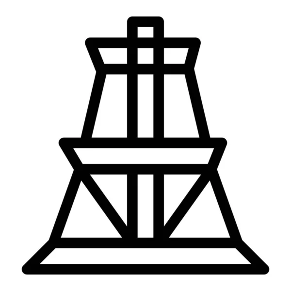 Stromturmsymbole Umrissen — Stockvektor