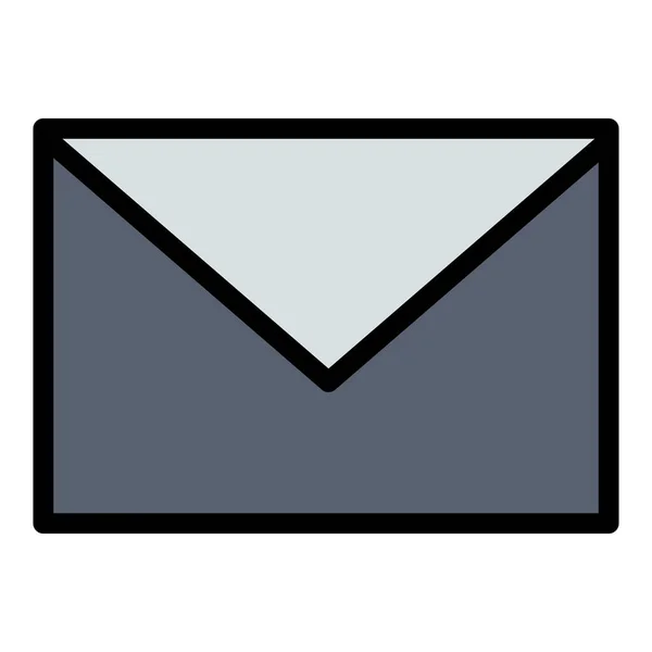 Mail Massege Icono Arena Estilo Contorno Lleno — Vector de stock