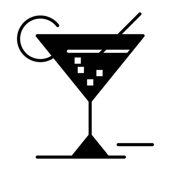 Пити Скляні Окуляри Значок Суцільному Стилі — стоковий вектор