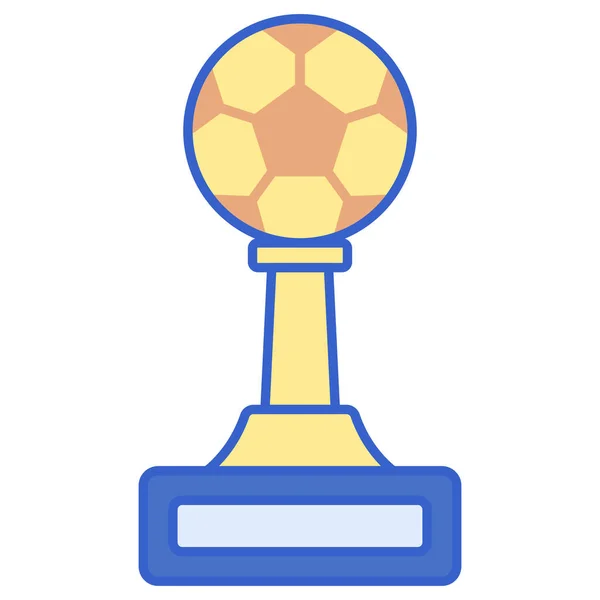 Ícone Troféu Copo Futebol — Vetor de Stock