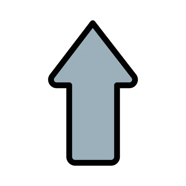 Pijl Pijlen Omhoog Pictogram Gevulde Outline Stijl — Stockvector