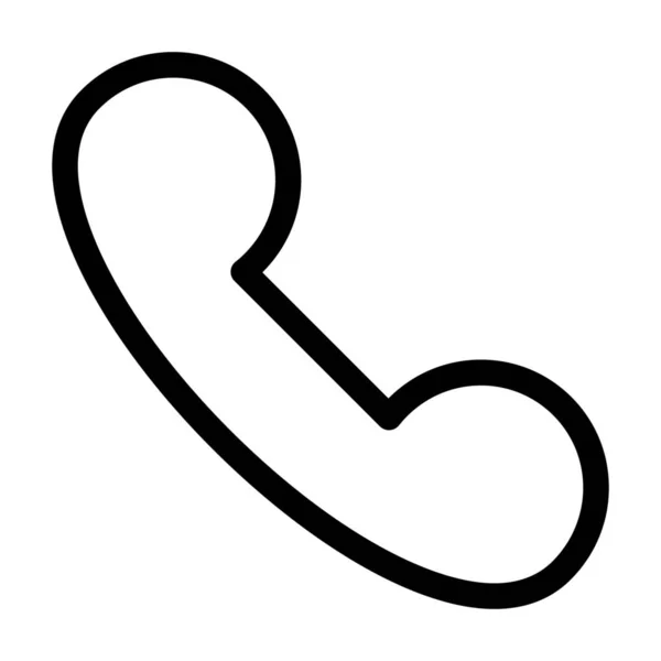 Call Incoming Telephone Icon Outline Style — Stockvector