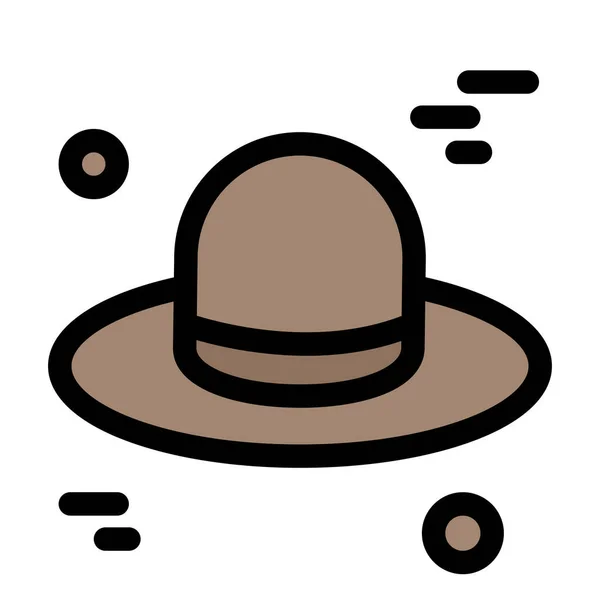 Canada Καπέλο Καπέλο Εικονίδιο Filled Περίγραμμα Στυλ — Διανυσματικό Αρχείο