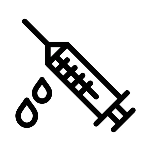 Иконка Инъекций Наркотиков Стиле Наброска — стоковый вектор