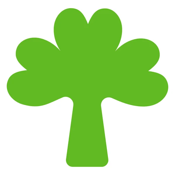 Klöver Grön Ireland Ikon Platt Stil — Stock vektor