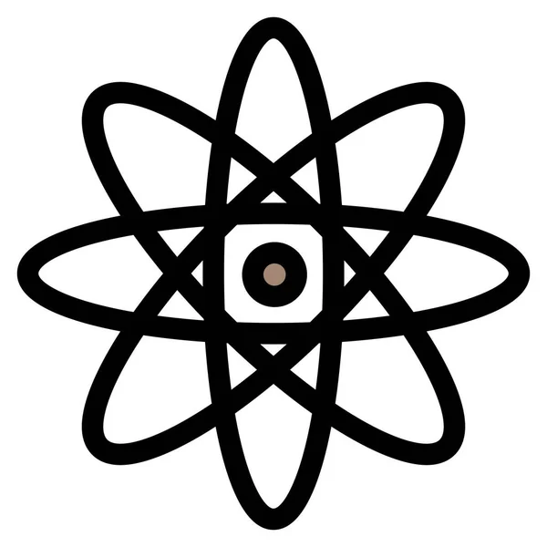 Іконка Науки Про Атомну Фізику Категорії Лікарні Охорона Здоров — стоковий вектор