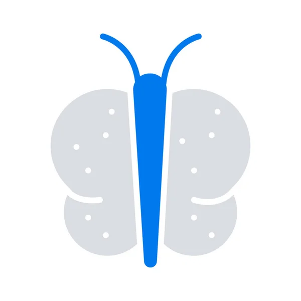 Animal Mariposa Pascua Icono Estilo Plano — Vector de stock