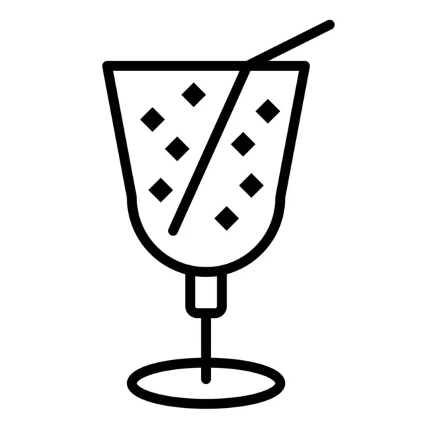 Beach Drink Juice Icon Outline Style — Wektor stockowy