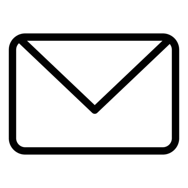 Chat Mail Sms Icono Estilo Esquema — Archivo Imágenes Vectoriales