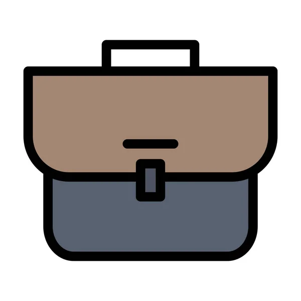 袋装行李箱图标填充轮廓风格 — 图库矢量图片
