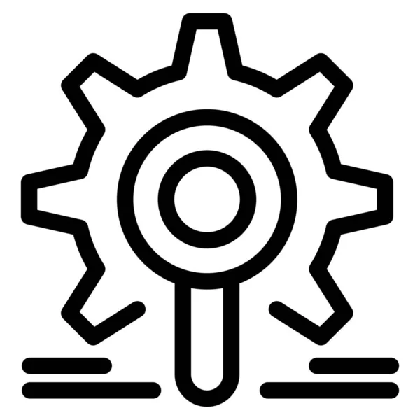 Configuration Engine Gear Icon — ストックベクタ