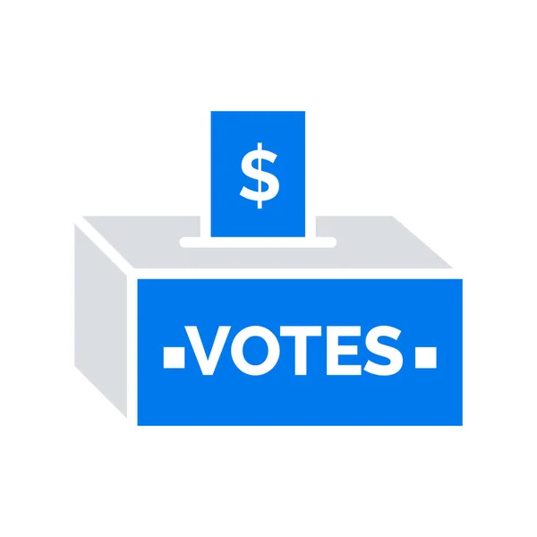 Sobornar Corrupción Icono Electoral — Vector de stock