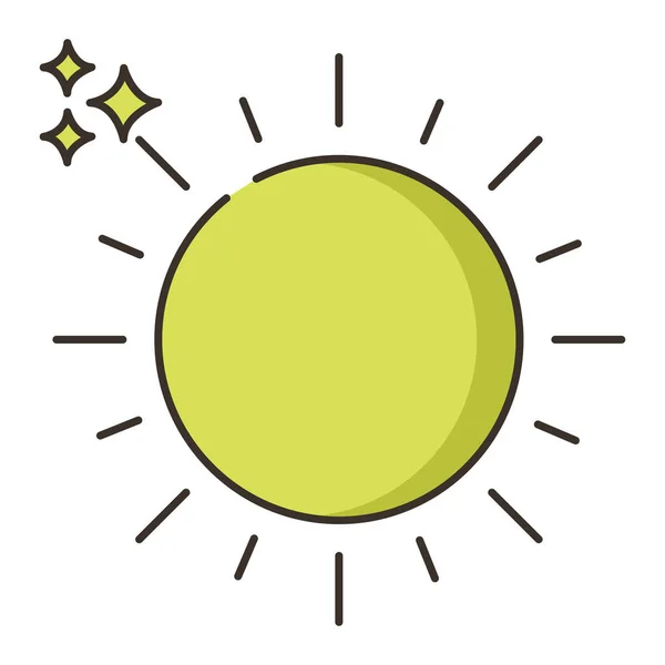Sonnenenergie Licht Symbol — Stockvektor