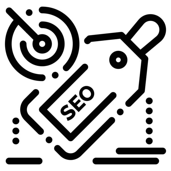 Ícone Promoção Desconto Seo Categoria Marketing Seo —  Vetores de Stock