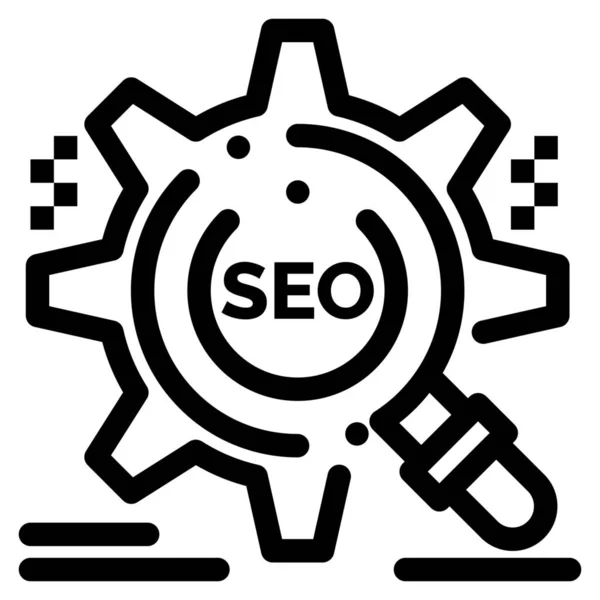Seo Icon Marketing Seo Kategorie Suchen — Stockvektor