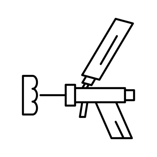 Építőmérnök Ikon Körvonalazott Stílusban — Stock Vector