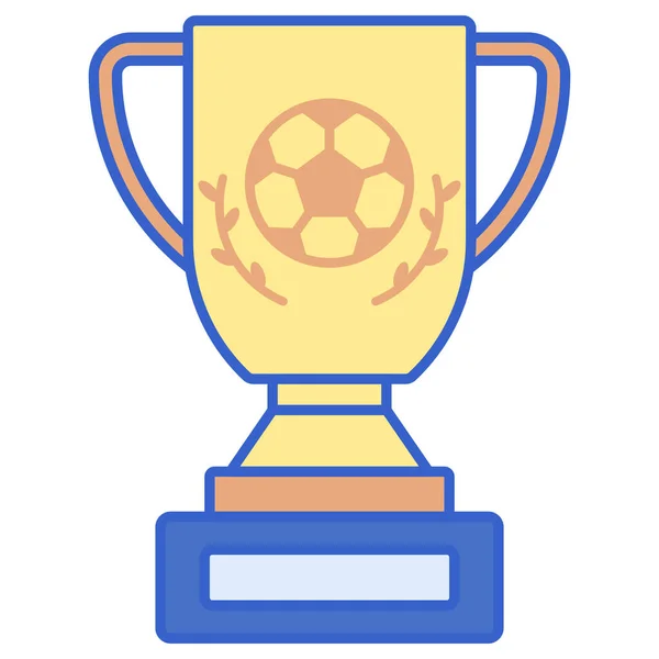 Jalkapallo Cup Pokaali Kuvake — vektorikuva