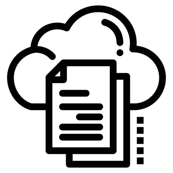 Icône Données Copie Cloud Dans Catégorie Infrastructure — Image vectorielle
