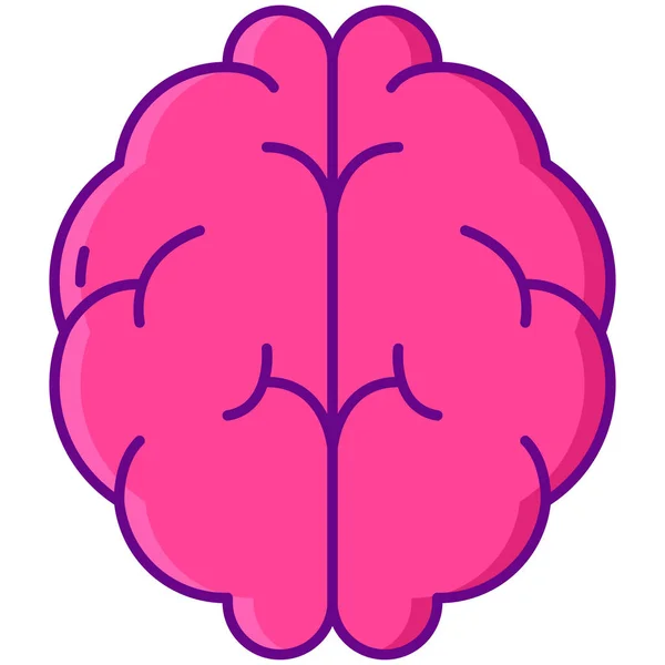 Mente Cerebro Cabeza Icono — Vector de stock
