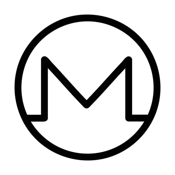 Munt Crypto Valuta Pictogram — Stockvector