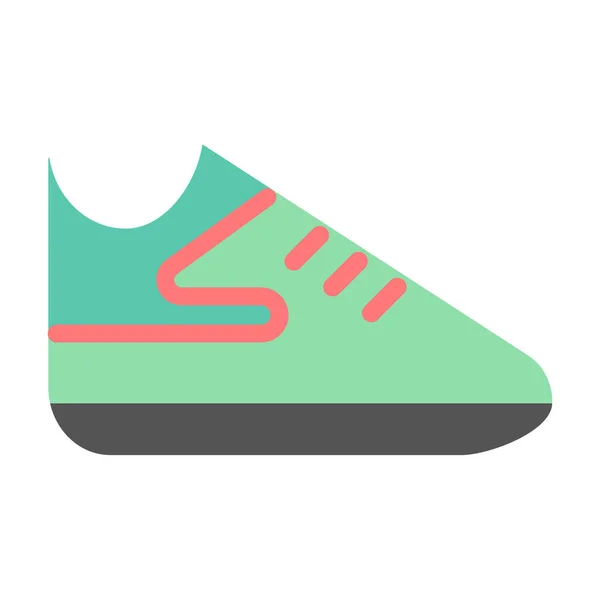 Sportschoenen Sporticoon Platte Stijl — Stockvector