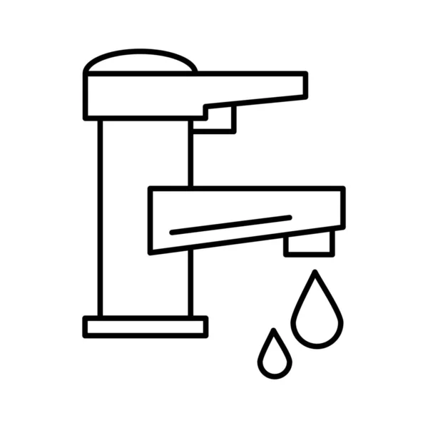 Construction Drop Engineer Icon Outline Style — Stockvector