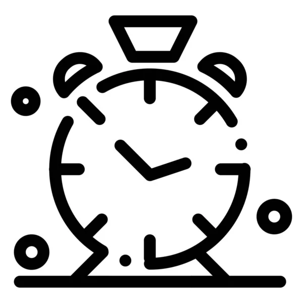 Alarm Alert Clock Icon Marketing Seo Category — Stockvector