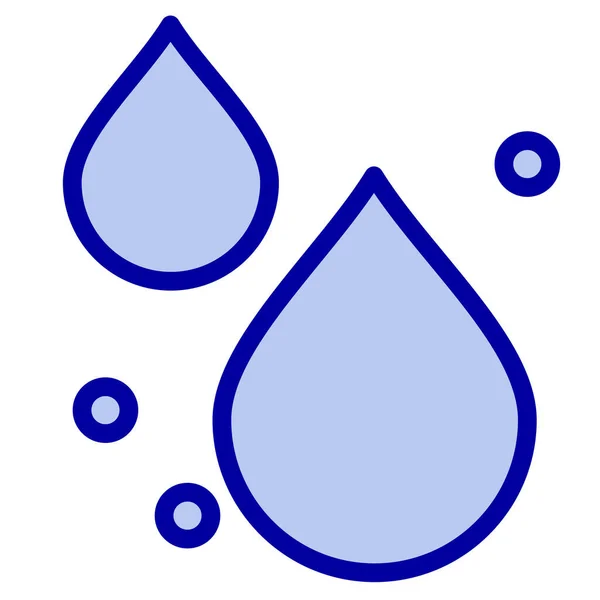 Иконка Текучей Родниковой Воды Стиле Заполненного Контура — стоковый вектор