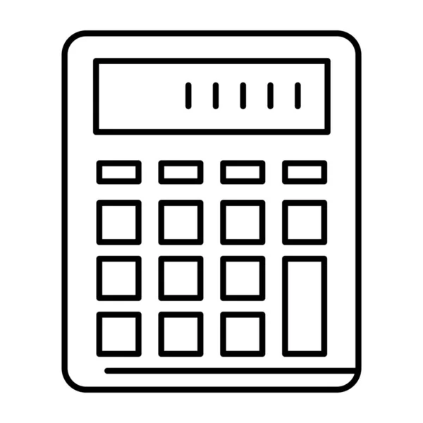 Negocio Contabilidad Calcular Icono Estilo Esquema — Vector de stock