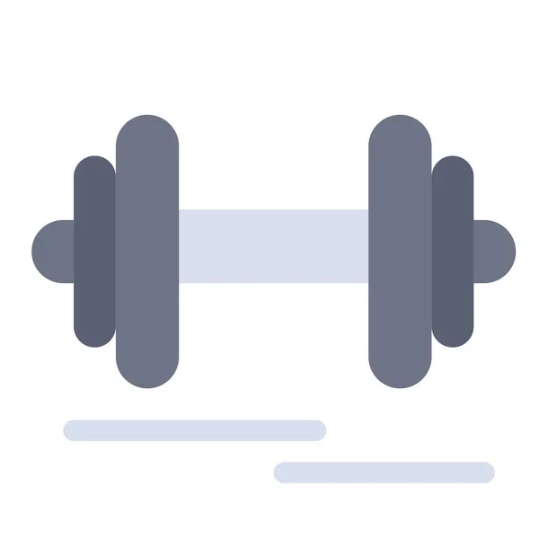 Dumbbell Icono Motivación Fitness Estilo Plano — Archivo Imágenes Vectoriales