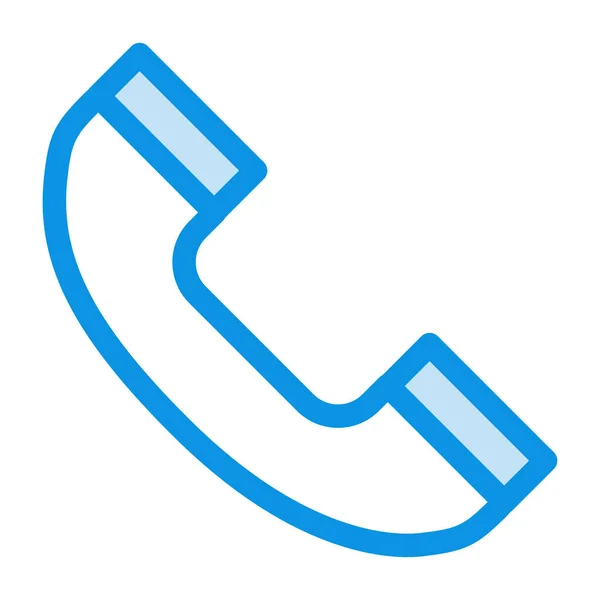 Ícone Telefone Chamada Estilo Esboço Preenchido — Vetor de Stock