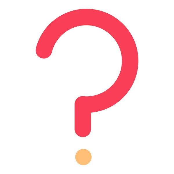 Help Mark Question Icon Flat Style — Stock Vector