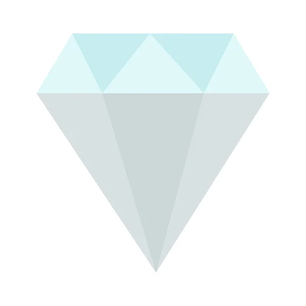 Diamant Gam Juwel Ikone Flachen Stil — Stockvektor