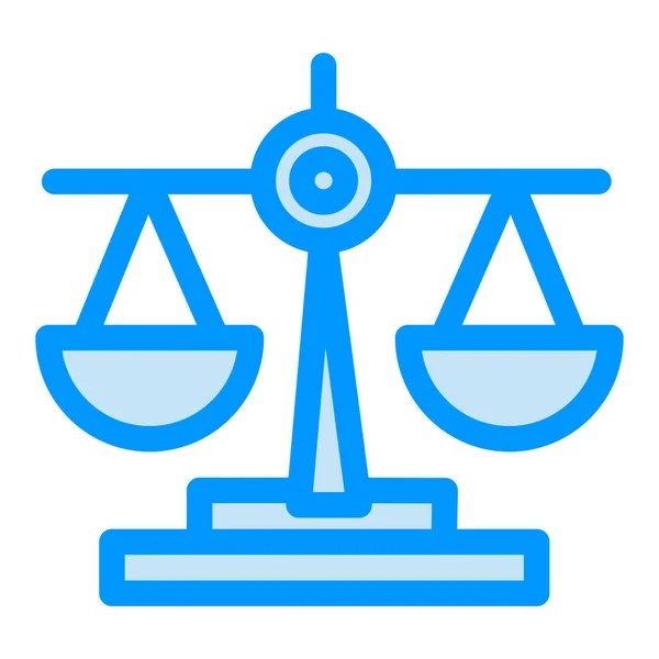 Equilibrio Icono Ley Justicia — Archivo Imágenes Vectoriales