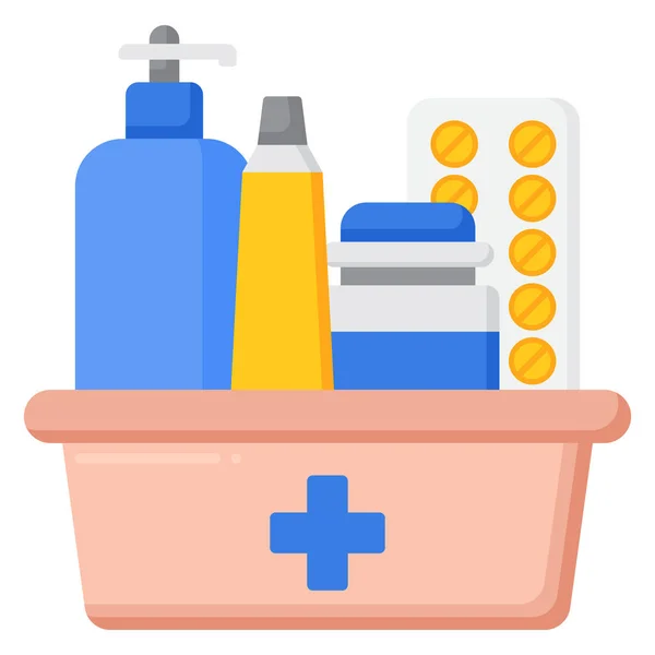 Productos Médicos Icono Salud — Vector de stock