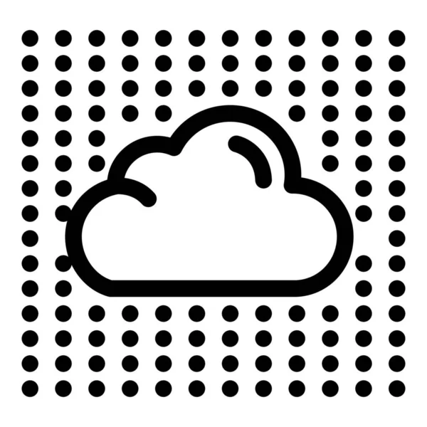 Иконка Слоев Данных Облака Категории Инфраструктура — стоковый вектор