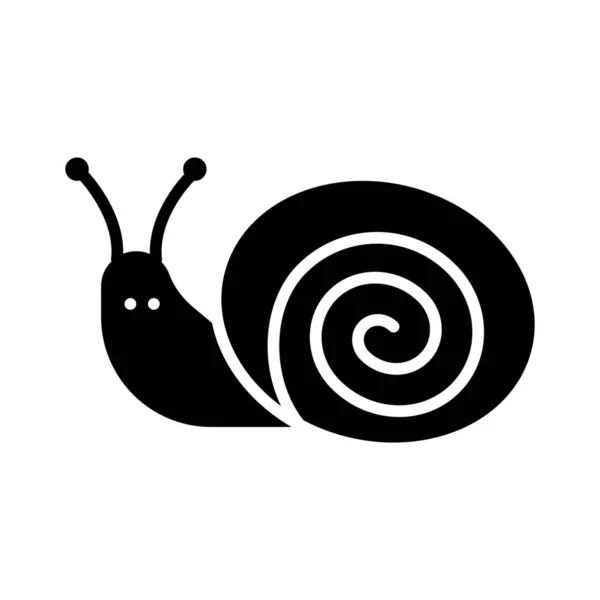 Ikon Snail Bug Easter Dalam Gaya Padat - Stok Vektor