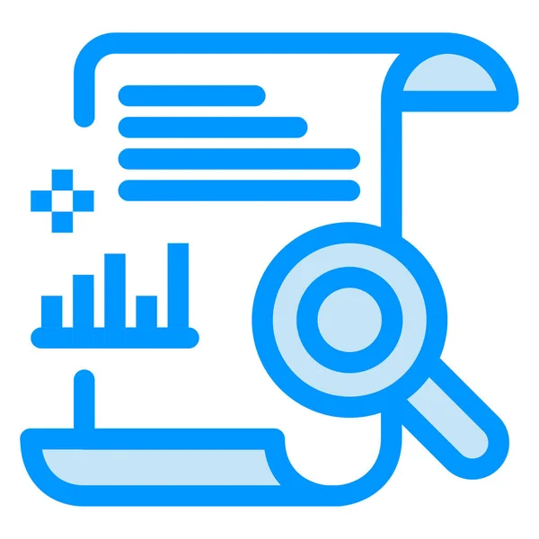 Chart Content File Icon Filled Outline Style — Stock vektor