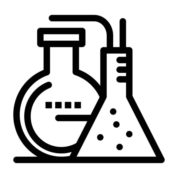 Chemische Energie Lab Icoon Grote Lijnen — Stockvector