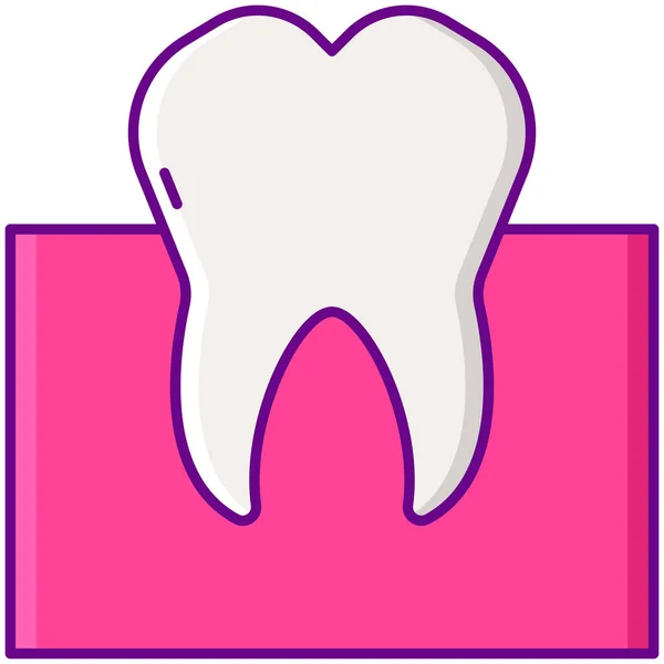 Diente Dientes Dentales Icono — Archivo Imágenes Vectoriales