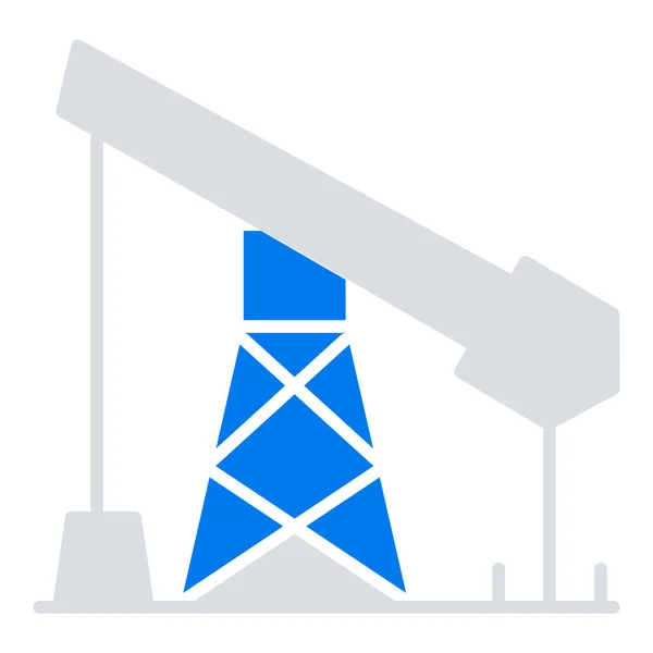 Ícone Indústria Gass Construção Estilo Plano —  Vetores de Stock