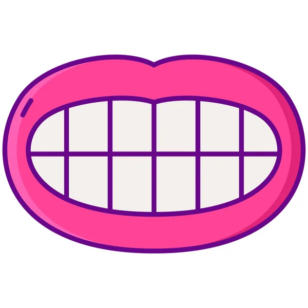 Zahn Zähne Symbol — Stockvektor