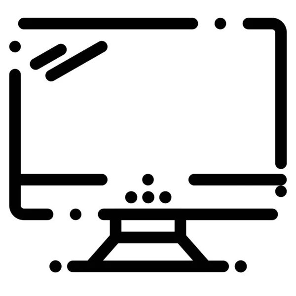 Computergerät Imac Symbol Umriss Stil — Stockvektor