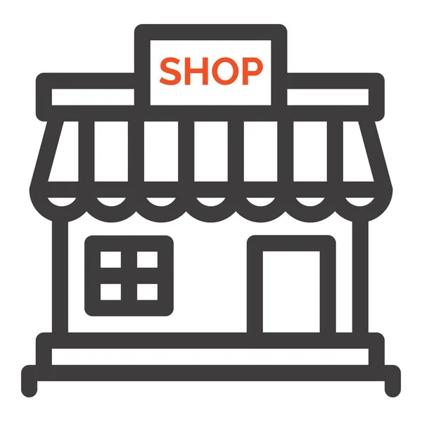 Αγορά Online Κατάστημα Εικονίδιο Στην Κατηγορία Shopping Ecommerce — Διανυσματικό Αρχείο