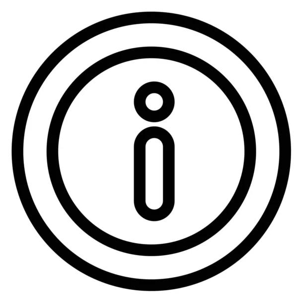 Info Menü Symbol — Stockvektor