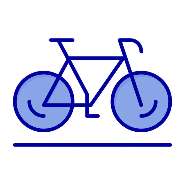 Cykel Rörelse Sport Ikon Fylld Kontur Stil — Stock vektor