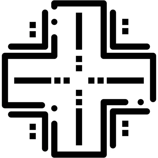 Datenbank Rechenzentrumssymbol Umrissen — Stockvektor